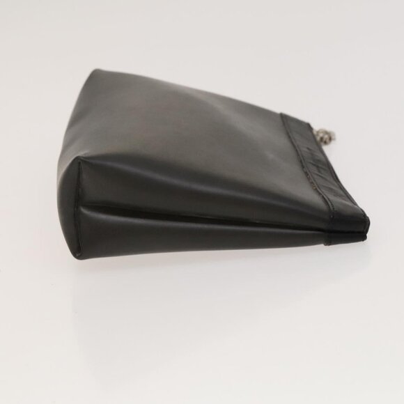Salvatore Ferragamo Gancini Pouch Leather Canvas 2Set Brown Black Auth bs24710 - Picture 9 of 13